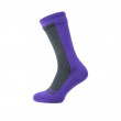 Vízhatlan zokni SealSkinz Hiking Mid Mid lila Anthracite/Purple 
