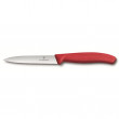 Zöldségvágó kés Victorinox 10 cm - recés piros red