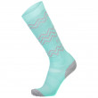 Női zokni Mons Royale Lift Access Sock világoskék Grey Marl / Peppermint