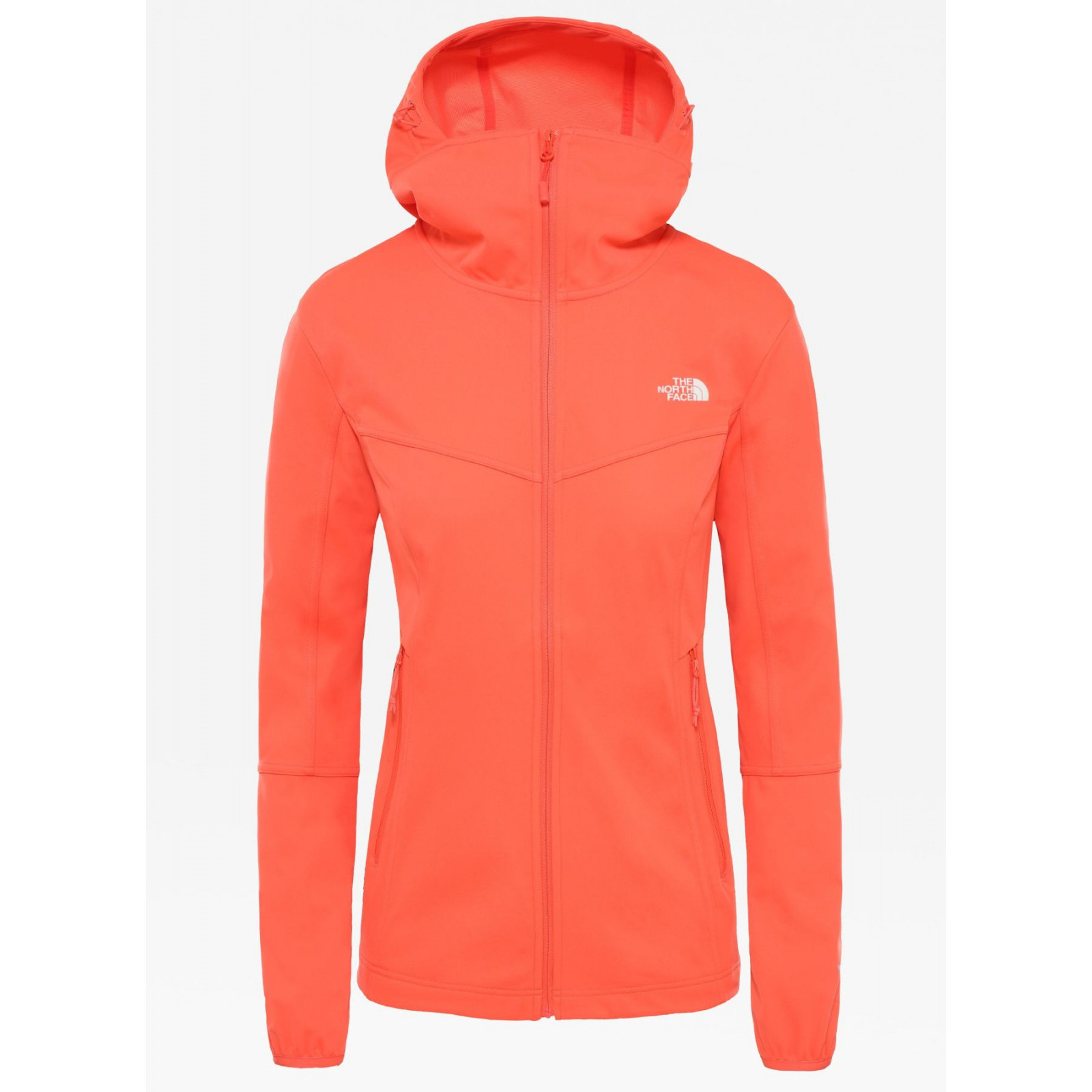 north face hooded softshell jacket
