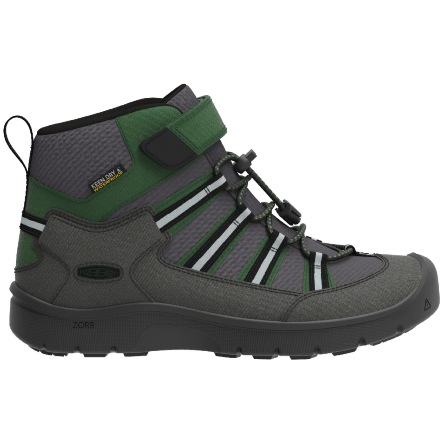 Keen HIKEPORT 2 SPORT MID WP K black/irish green dětské boty