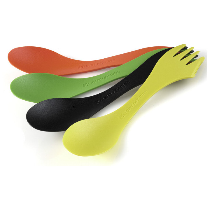 Light My Fire Spork 4-Pack | 3-in-1 Lepel/Vork/Mes | BPA Vrij | Voor Camping & Outdoor