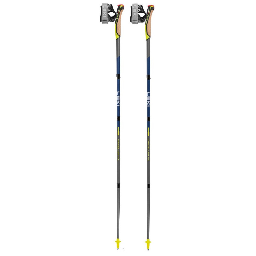 Bastoncini Nordic Walking Leki Traveller FX.One Carbon Pieghevoli Grigi
