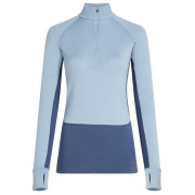 Icebreaker Wom Mer 260 ZoneKnit LS Half Zip női funkcionális felső kék/szürke Dawn/Zincblu/Cb