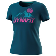 Dynafit Transalper Graphic S/S Tee W női funkcionális felső kék Petrol