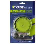 Racsnis rögzítő heveder Extol 5m x 25mm, max. 150kg
