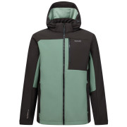 Regatta Hewitts férfi softshell kabát zöld/világosszöld DkFrstGr/Blk