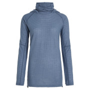 Icebreaker Wom Mer 400 RealFleece Grid Pulover Hood női pulóver kék/szürke Dawn