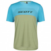 Férfi kerékpáros póló Scott M's Trail Flow DRI kék/zöld