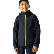 Regatta Haydenbury Navy (Wild Lime) gyerek softshell kabát