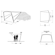 Outwell Touring Canopy árnyékoló - kifeszített sátorponyva