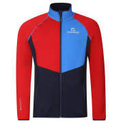 Progress Glacier férfi funkcionális pulóver piros/kék červená/stř.modrá/tm.modrá