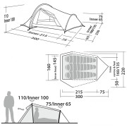 Robens Challenger 3XE ultrakönnyű sátor