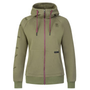 Rafiki Nuria Zip női pulóver sötétzöld burnt olive