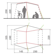 Vaude Drive Van elősátor