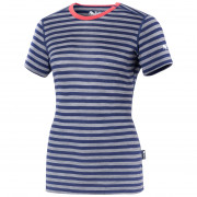 Zulu Merino 160 Short Stripes női póló kék/szürke
