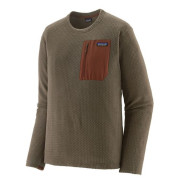 Patagonia M's R1 Air Crew férfi pulóver barna Marlow Brown