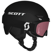 Scott Keeper 2 + Witty Jr bukósisak készlet fekete/rózsaszín stealth black