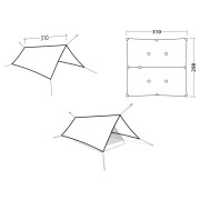 Robens Vestis 3.10 x 2.92 Duo tarp UL sátorponyva