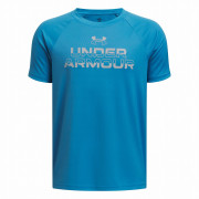 Under Armour Tech Split Wordmark SS-BLU gyerek póló kék Blue