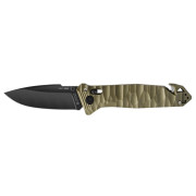 TB OUTDOOR Cac S200 French Army Knife Textured Pa6 Smooth zsebkés sötétzöld