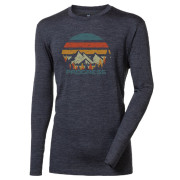 Progress Loki "Landscape" férfi funkcionális póló szürke šedý melír