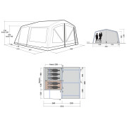 Outwell Virginia 5 Air TC 5 személyes családi sátor