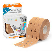 BronVit Sport Kinesio Tape děrovaný kineziológiai tapasz bézs