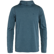 Fjällräven Abisko Sun-hoodie M férfi funkcionális pulóver kék/zöld Indigo Blue