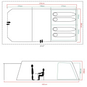 Coleman Fastpitch Victoria Falls 4 családi sátor