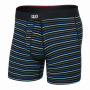 Saxx Vibe Xtra Super Soft Boxer Brief Fly boxeralsó kék/fekete gent's stripe-sport blue