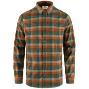 Fjällräven Lappland Stretch Flannel Shirt M férfi ing zöld/barna Laurel Green-Autumn Leaf