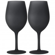 Brunner Wineglass Blacksatin - 2ks borospohár fekete