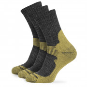 Zulu Merino Women 3-pack zokni szürke/sárga