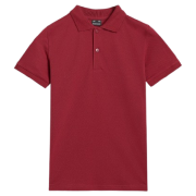 4F Polo Shirt M614 gyerek póló piros DARK RED