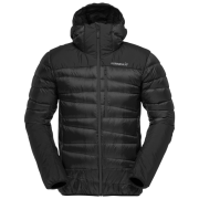 Norrona falketind down750 Zip Hood férfi tollkabát fekete Caviar Black