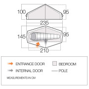 Force Ten Helium UL 1 ultrakönnyű sátor