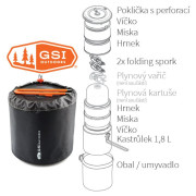 GSI Outdoors Halulite Dualist HS edénykészlet