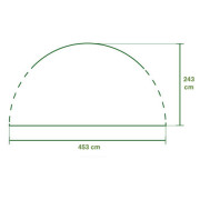 Coleman FastPitch Shelter Sun D XL oldalsó fal