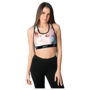 Drexiss Marble sport melltartó rózsaszín/fekete