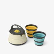 Sea to Summit Frontier UL Collapsible Kettle Cook Set 2P 3 Piece edénykészlet bézs