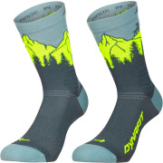 Dynafit Traverse Crew Sk zokni szürke/sárga cinder ULTRA YELLOW/5A30