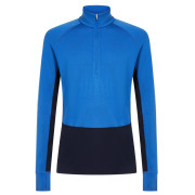 Icebreaker Men Mer 260 ZoneKnit LS Half Zip férfi funkcionális póló kék Midnavy/Lazu/Cb