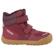 Viking Outdoor Footwear Rowan Barefoot Warm WP 2V Wine gyerek téli cipő burgundi vörös Wine