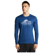 Icebreaker Men Mer 200 Oasis LS Crewe Rising Light férfi funkcionális póló