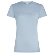 Icebreaker Women M 150 Tech Lite SS Tee IBStitchlin női funkcionális felső világoskék Zinc Blue