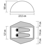 NEMO Equipment Dragonfly OSMO Bikepack 2P ultrakönnyű sátor