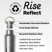 Klean Kanteen Rise Reflect 16oz (w/ Bamboo Cap) termosz
