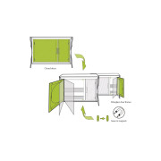 Outwell Drayton Kitchen Table konyha