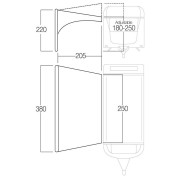Vango AirBeam Sky Canopy for Caravan & Motorhomes 2.5M árnyékoló - kifeszített sátorponyva